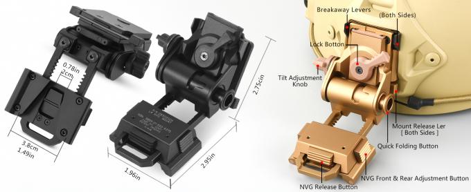 5.76Оз Ночное зрение Очки Шлем Монтированный бинокль NVG L4G24 Металл 1