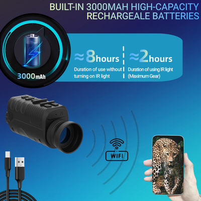 IR OLED с цифровым увеличением 6X Ночные очки с оптическим увеличением 1X
