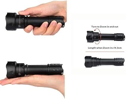 1 Литий-полимерные батареи Необходимо Негруппированный 850nm LED Zoom Able IR фонарик