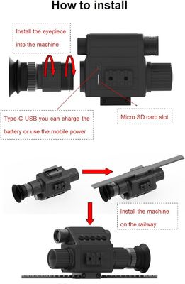 M5 Digital 1080P Day &amp; Night Vision Rifle Scope Hunting Monocular Camera с инфракрасным диапазоном 850 или 940 нм (M5-50-IR940-GP)