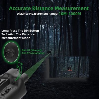 Micro SD Card Storage Media Digital Night Vision Бинокли с перезаряжаемой литийной батареей