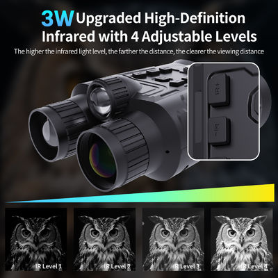 Бинокль ночного видения Mini90 с 6-кратным оптическим зумом, инфракрасным излучением, фото 40 МП и видео 4K, время работы от аккумулятора 15 часов, видимость в темноте для рыбалки, катания на лодках, пеших прогулок и кемпинга